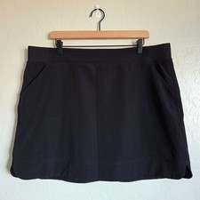 32 Degrees Cool Soft 4-Way Stretch Black Skort Women's XL Athletic Tennis Golf