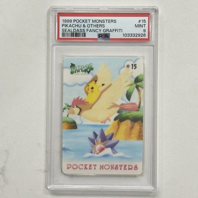 1999 Pikachu & Others #15 Fancy Graffiti Pokemon Sealdass Japanese