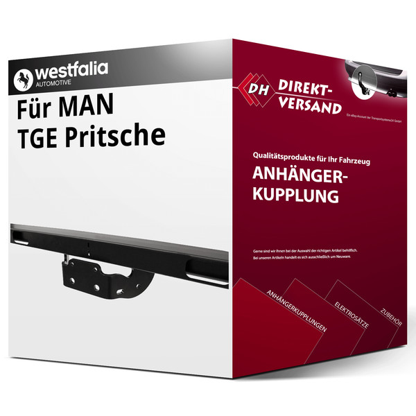 FüR Man Tge Pritsche (Westfalia) AnhäNgerkupplung Starr Neu-image