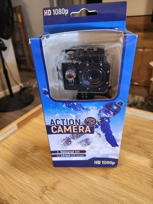 Waterproof Action Camera HD 1080p 2.0'' LCD Display 140° Angle 1.5Hr Battery Life