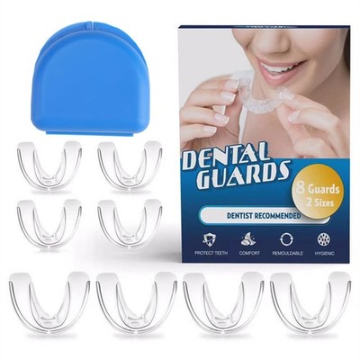 Moldable Mouth Guard 2 Sizes, Pack of 4 Teeth Clenching Grinding at Night Sleep