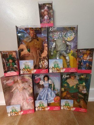 Complete Set of 8 Vintage 1999 Wizard of Oz Barbie Dolls All New in Box NIB