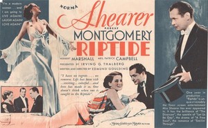 RIPTIDE (1934) Norma Shearer Robert Montgomery ORIGINAL MOVIE HERALD