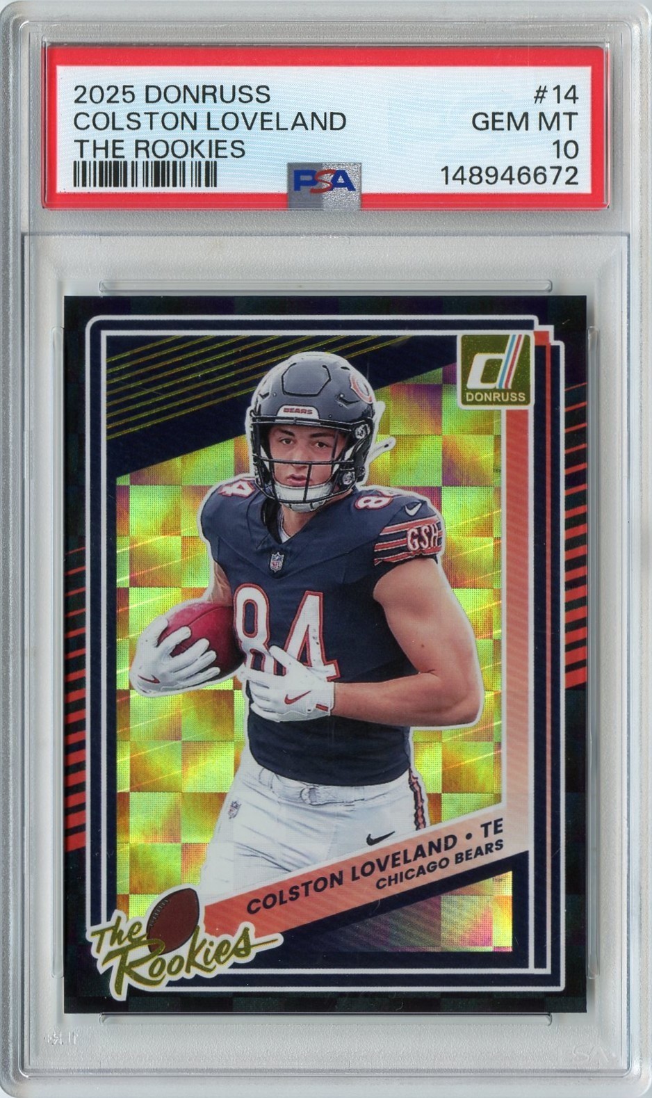 Colston Loveland Panini Donruss the Rookies #14 Base