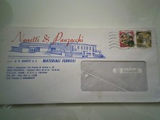 Busta Viaggiata "NANETTI & PANZACCHI MATERIALI FERROSI BOLOGNA" 1982