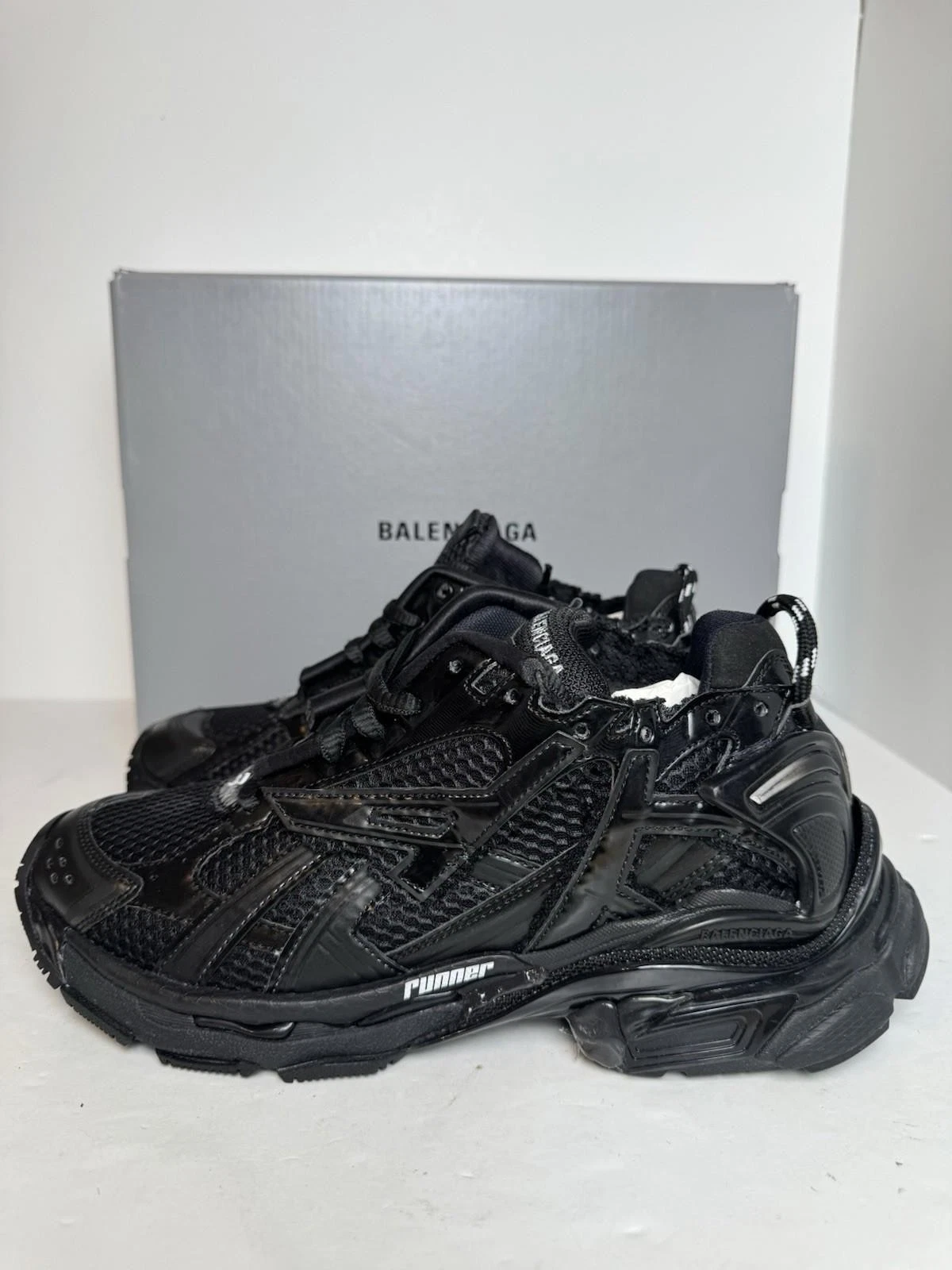 Balenciaga — Balenciaga Runner Sneaker Black SZ 40/7 US New w/ Box Defect