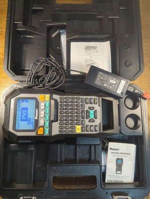 Panduit MP300 Portable Label Printer with Case + Labels - NO BATTERY / COVER