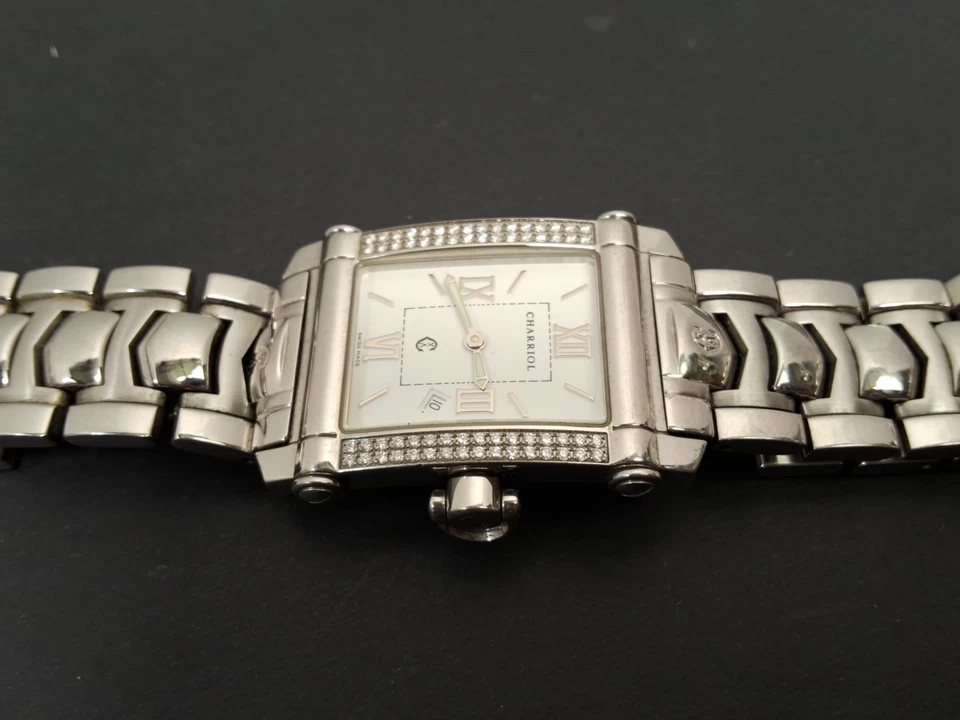 Phillippe Charriol Columbus Reloj Hombre Lujo Diamante Reloj Suizo 9011910 N*10559 Foto 4 de 4