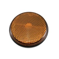 Reflektor Rund Orange Universal Pkw Wohnwagen Katzenauge AnhÄNger RÜCkstrahler