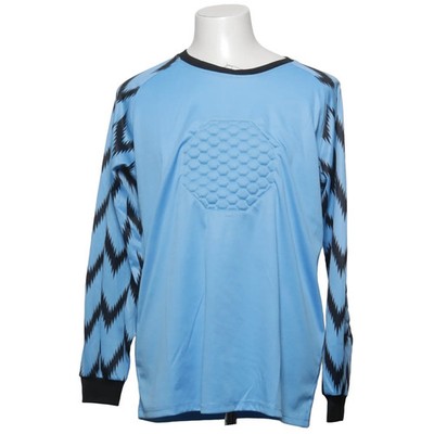 Sport, Torwarthemd, Größe: 2XL, Blau/Schwarz, Polyester, Chevron, Herren #mCI