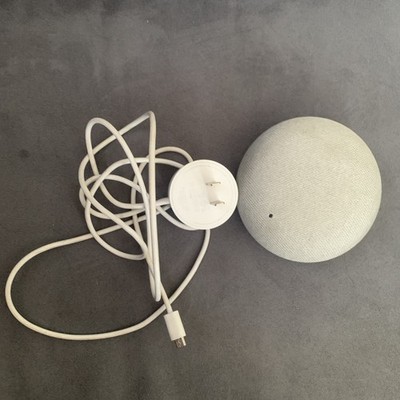 Google Home Mini 1st Gen Chalk Smart Speaker Google Assistant H0A Working