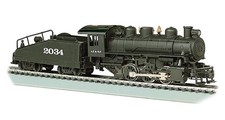 Bachmann Trains - USRA 0-6-0 Locomotive with Smoke and Slope Tender - ATSF 2...