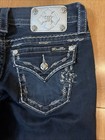 Miss Me Mid Rise Easy Straight Women Dark Wash Jeans Sz 27 (comp Sz 4)Inseam 31” — photo 8