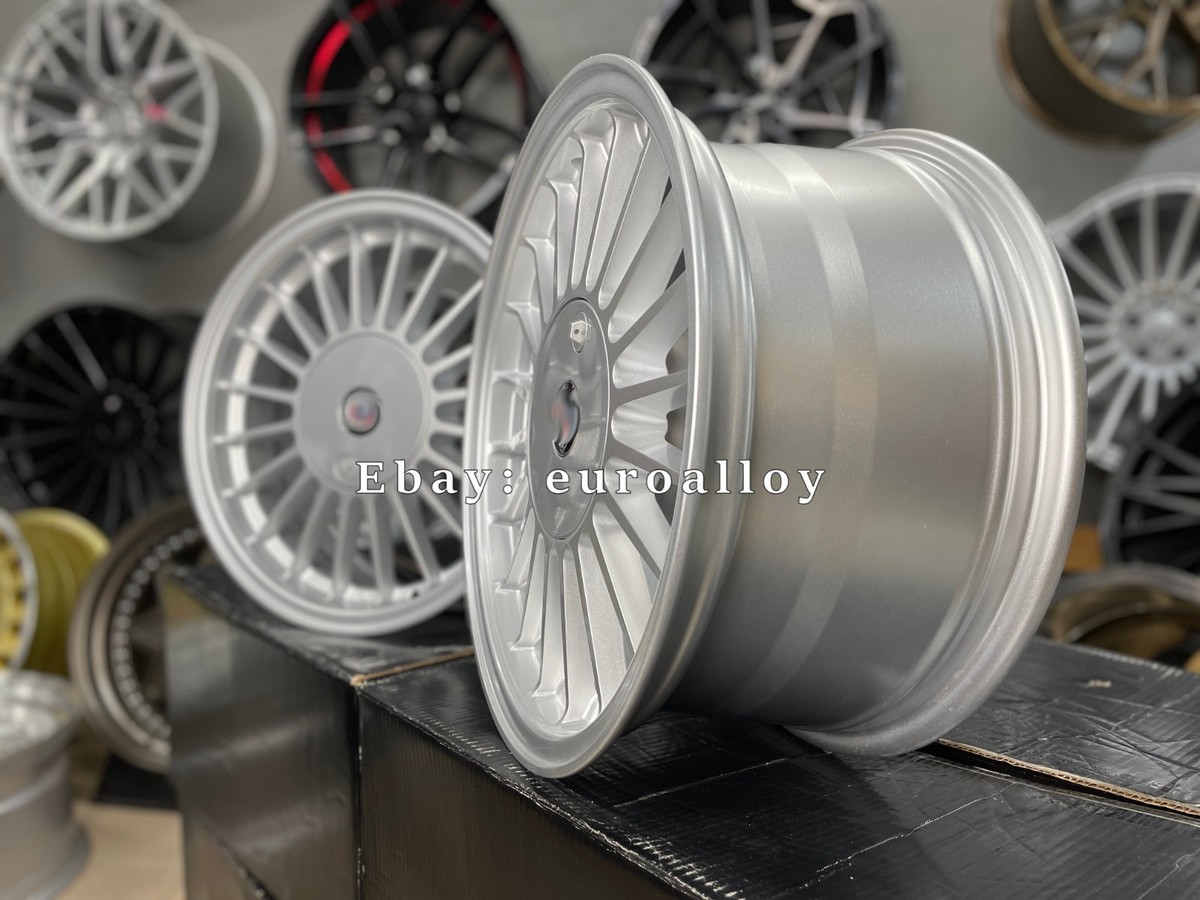 4X R16 Inch 4X100 Alpina Style Silver Wheels: Fits For 3 (E30