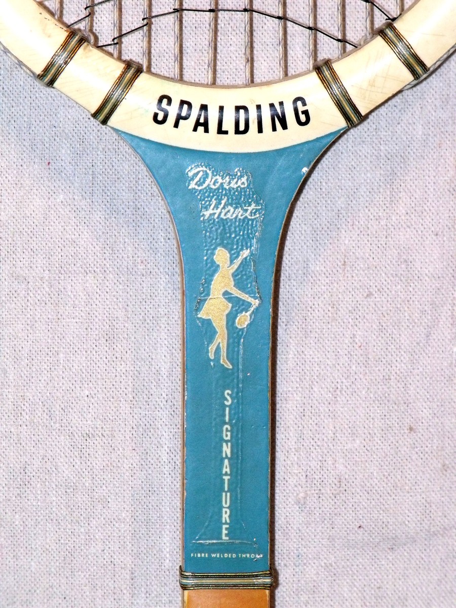 Raquette Tennis Spalding Doris Hart - Signature - Fibre Soudée Gorge - Années 1950