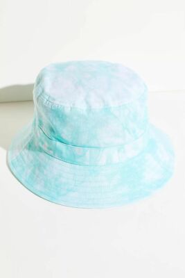 Free People Peter Grimm Aqua Green Bucket Hat Cotton Tie Dye  display picture 3