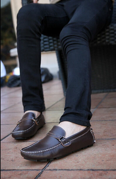 Mens slip on moccasin shoes sale