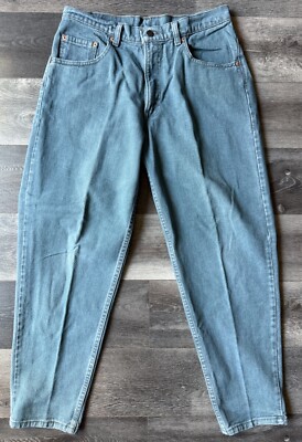 Vintage Levis Levi 560 Loose Fit Denim Jeans Mens 33 Baggy Tapered Leg Dark Cyan