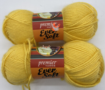 Premier Yarns Ever Soft ''Sunflower'' 2 Skeins #506
