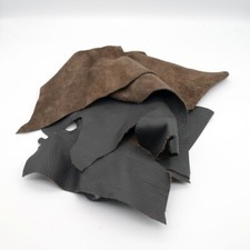 8,40€/kg Dunkelbraun 500g Nappaleder Lederreste Paket echtes Leder Verschnitt