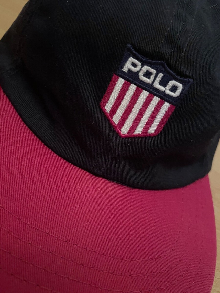 Vintage Ralph Lauren Polo Sport Kswiss Patch Hat Cap Stadium 1992