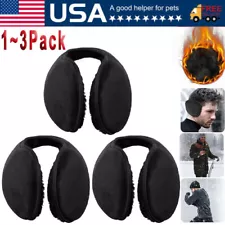 1-3 Pack Ear Muffs Fleece Winter Ear Warmers Mens Womens Behind The Head Back