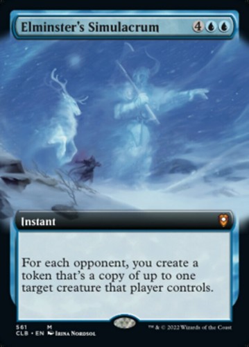 Elminster's Simulacrum - Extended Art - Commander Legends Baldur's Gate CLB
