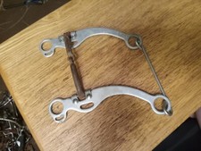 Used Aluminum Loose Cheek Bit Sweet Iron Snaffle Mouth Bitmaster 5 in