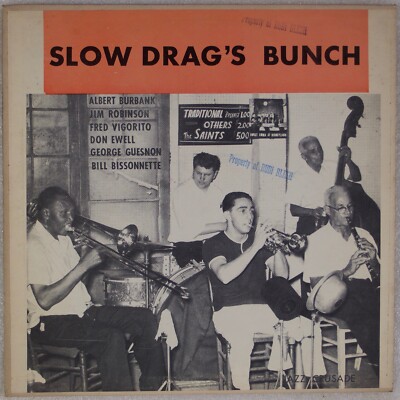 SLOW DRAG S BRUNCH: Albert Burbank, Don Ewell Rare New Orleans Jazz LP DG