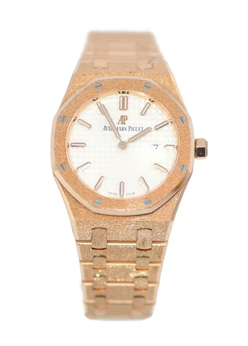 Audemars Piguet Royal Oak Frosted 18K Rose Gold Watch 67653OR