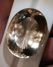 Mega sized smokey quartz gemstone - faceted natural Quartz 93.10 CTS