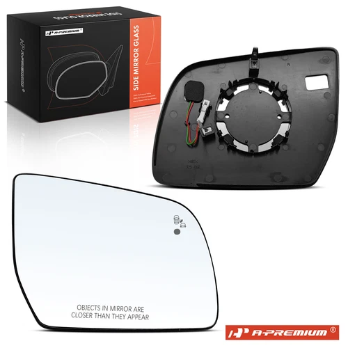 A-Premium Passenger Mirror Glass with Heated & Blind Spot for Ford Ranger 19-23
