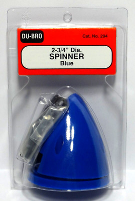 DU-BRO 2-3/4'' (69.85 MM) DIAMETER BLUE SPINNER ( 2-BLADE )( CAT. # 294 )