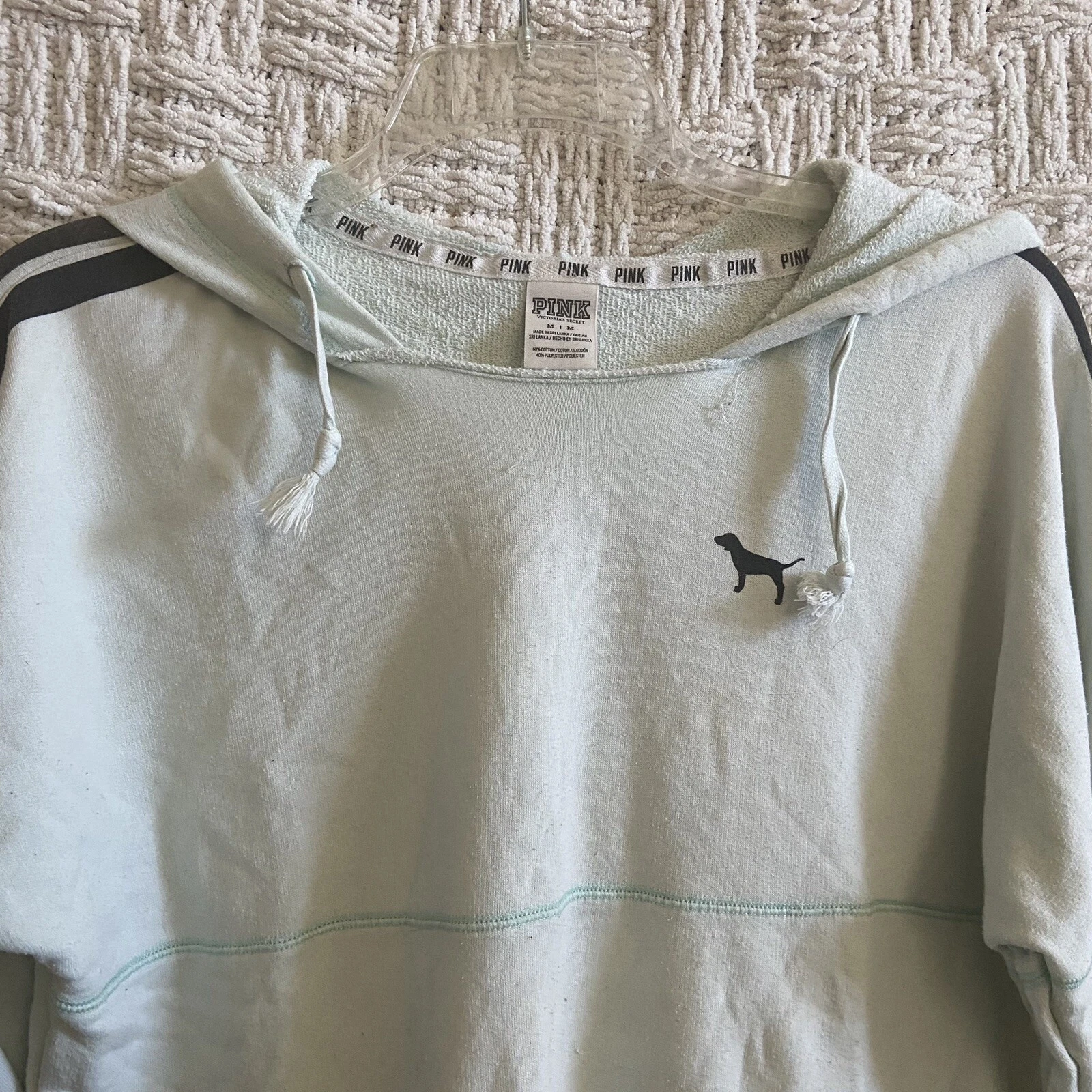 UNDERCOVER Felpa con cappuccio ROSA Victoria Secret con difetti