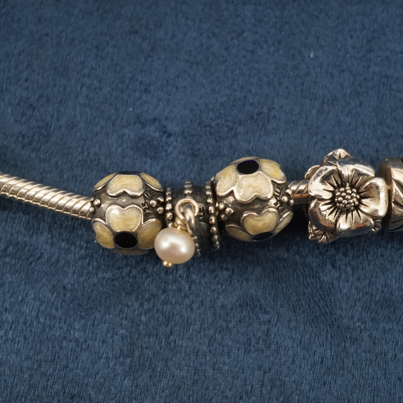 Pandora Solid Sterling Silver Multi-Charm Snake B… - image 8