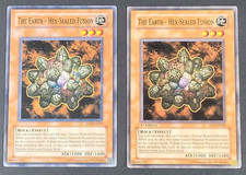 Yugioh TCG - 2x The Earth Hex Sealed Fusion - FET-EN029 - LP - Unlimited 2004