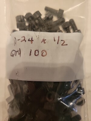 (100) #10-24 x 1/2'' (FT) Coarse Thread Socket Hd Cap Screw Black Oxide