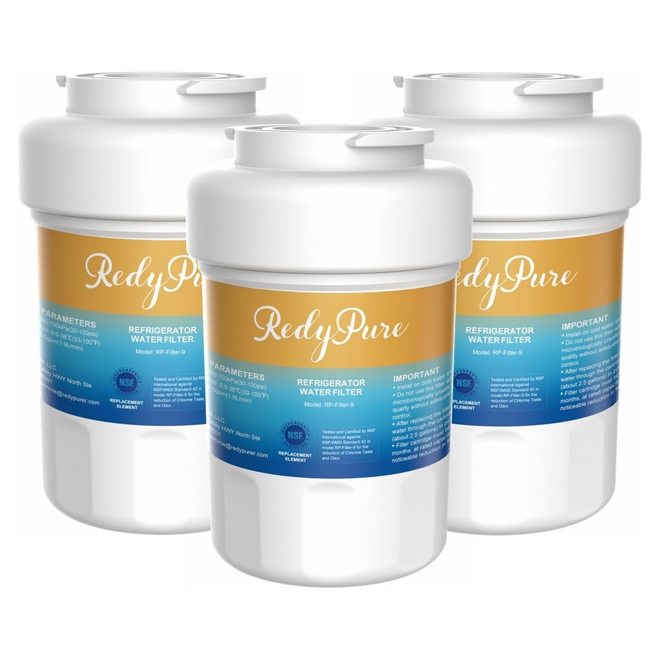 3 Pack Fridge Water Filter Fit for GE MWF GWF 469991 MWFP Smartwater
