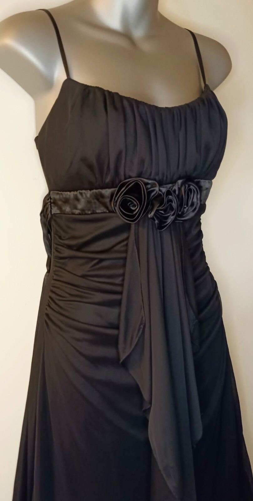 Ruby Rox Evening Dress Black Sheer Waterfall Part… - image 3