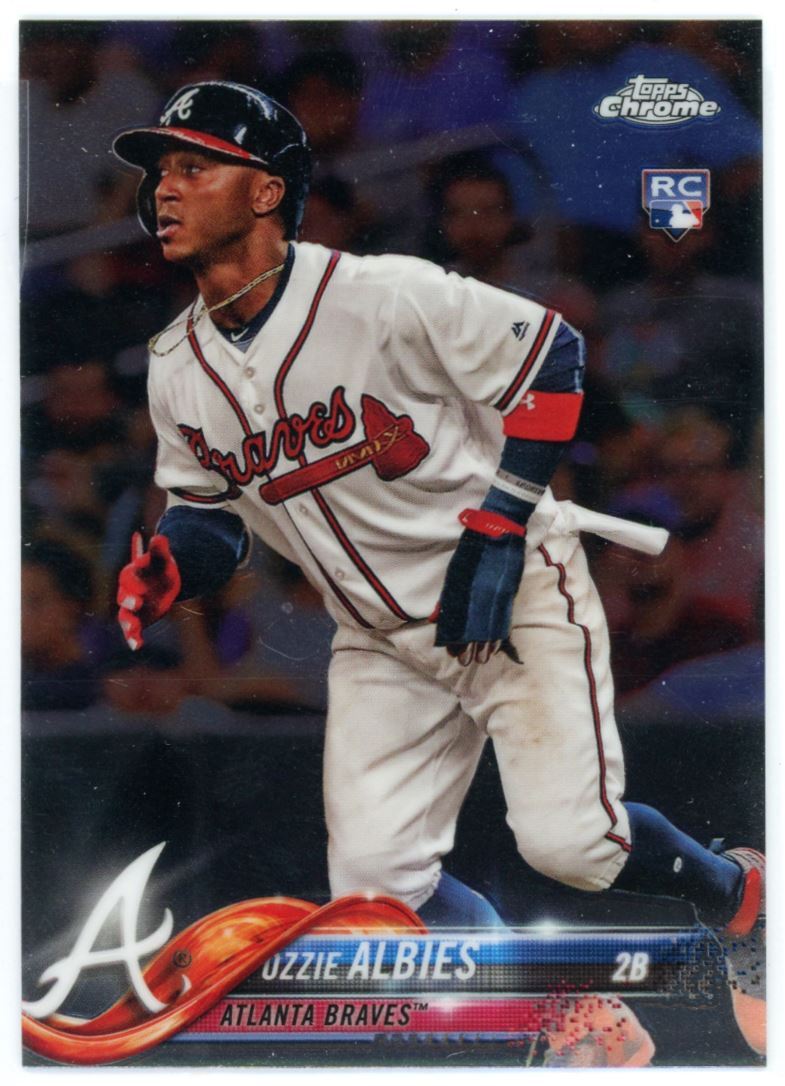 2018 Topps Chrome Ozzie Albies RC Atlanta Braves #72