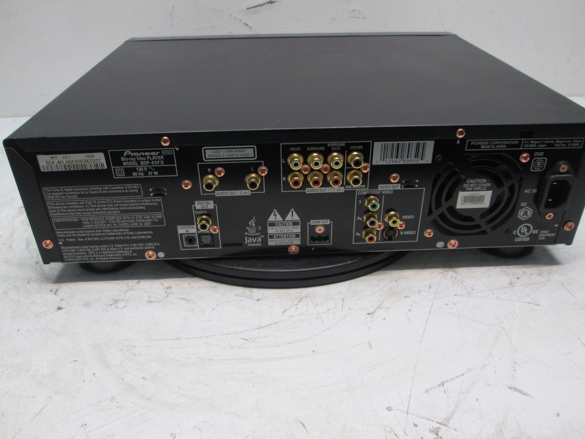 Pioneer BDP-05FD Blu-Ray Player for sale online | eBay
