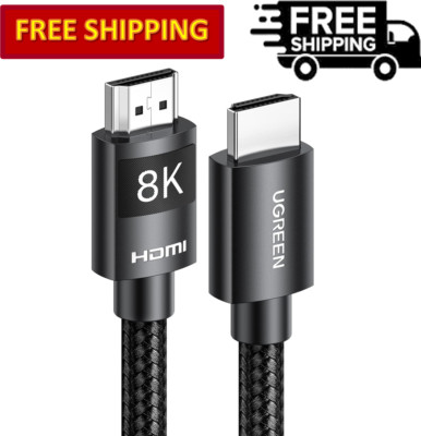 UGREEN HDMI 2.1 Braided Ultra High Speed Cable 48Gbps 4K@240H 10K 8K@60Hz