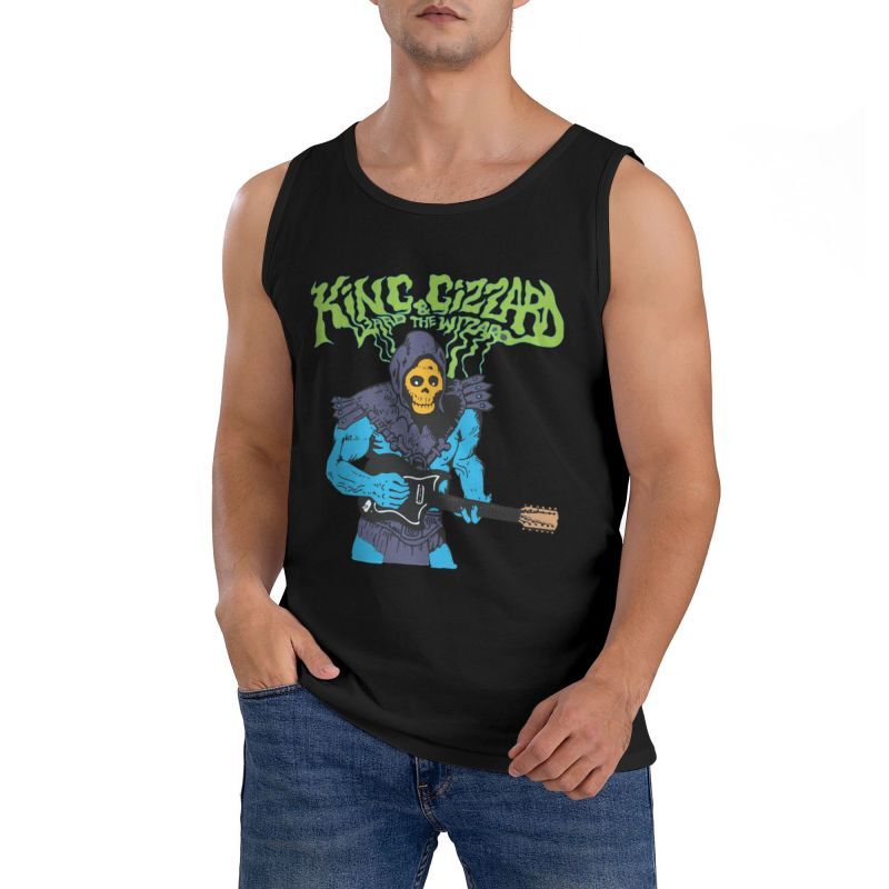 Men Fitness King Gizzard and The Lizard Wizard Tank Top Sleeveless T Shirt