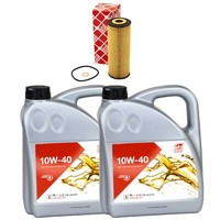 MotoröL Set MotoröL Febi SAE 10W-40 8 Liter + ÖLfilter FüR Mercedes E-Klasse 124