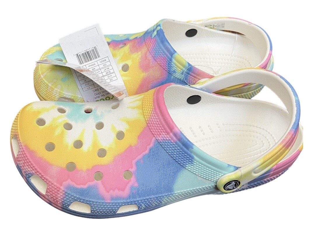 NWT Crocs Unisex-Adult Classic Tie Dye Clogs CROCS Unisex Adult Pastel Tie Dye Classic | Mercari main image 3