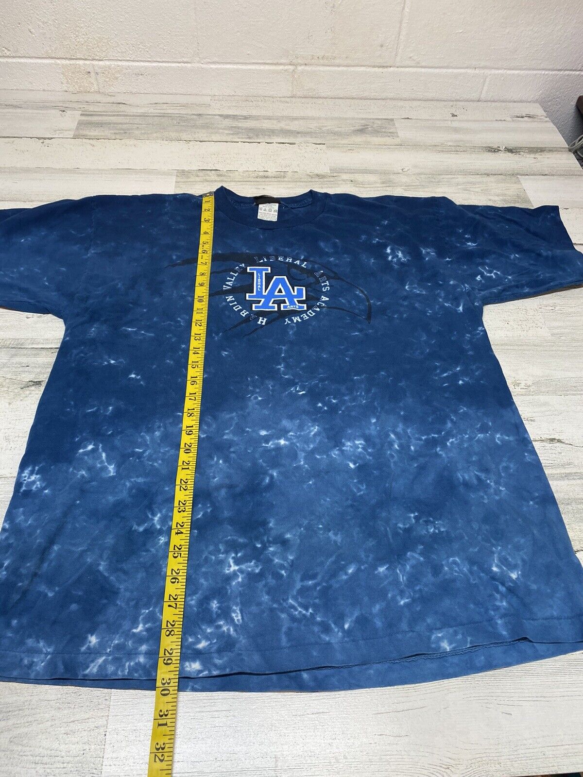 Liquid Blue Single Stitch Blue Tie-Dye Shirt Size… - image 6
