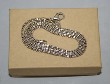 Silpada HTF Sterling Silver Polished Dot Dash 18" Chain Necklace N2079