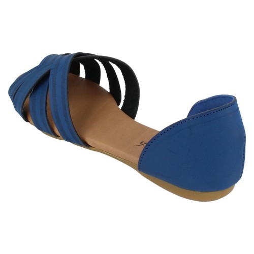 SALE flache Damenschuhe F0R0059 offene Zehenpartie Sandalen von Savannah Collection JETZT 2,99 £ - Bild 12 von 27