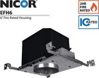 NICOR Lighting EFH6 EFH Fire Rated Housing, 6, Black | Neutral — photo 2