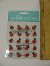 Jolee's Dimensional Embellishments LADY BUG REPEATS 20 Pieces NIP
